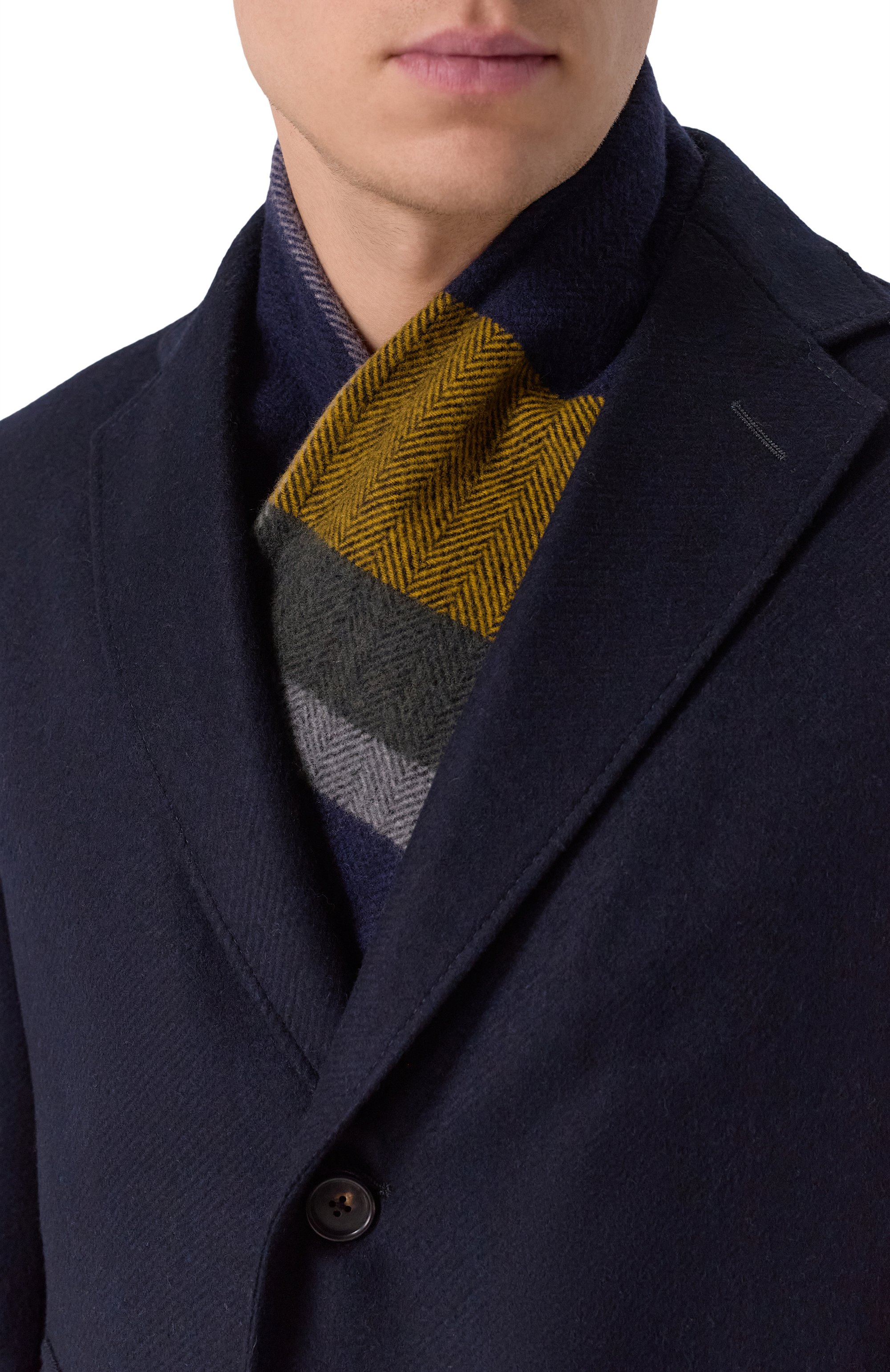 Шарф из шерсти и кашемира ANDREA CAMPAGNA, арт. 623234, фото 2