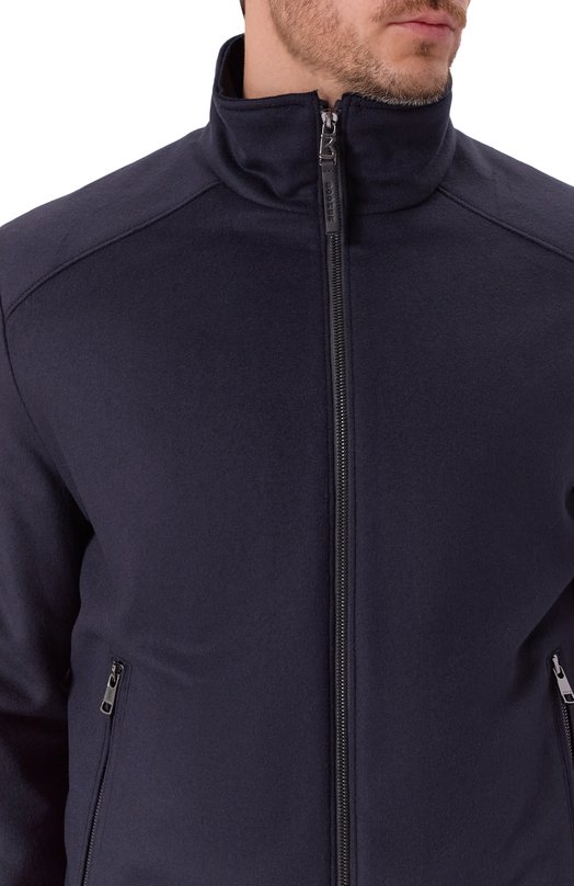 Бомбер из шерсти и кашемира Bogner 38219805 Синий  38219805 Фото 5
