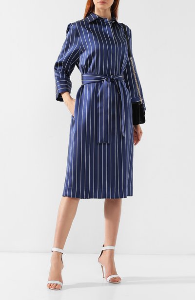 Атласное платье KITON, арт. D47311K09R23, фото 2