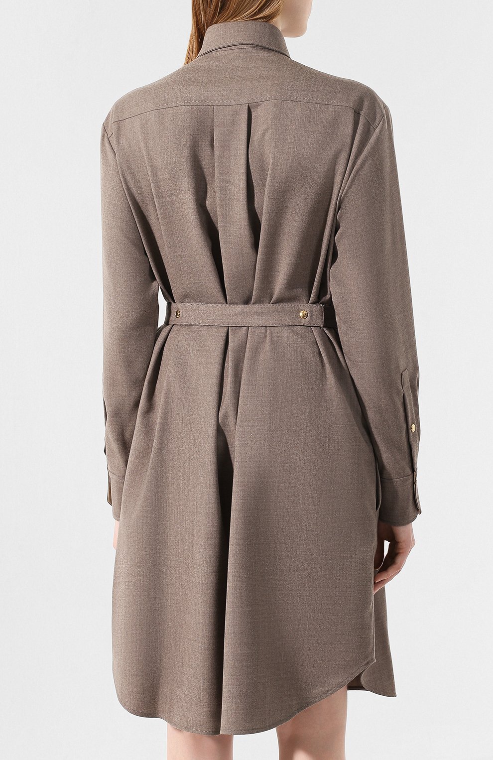 Шерстяное платье-рубашка CHLOÉ, арт. CHC19AR098165, фото 4