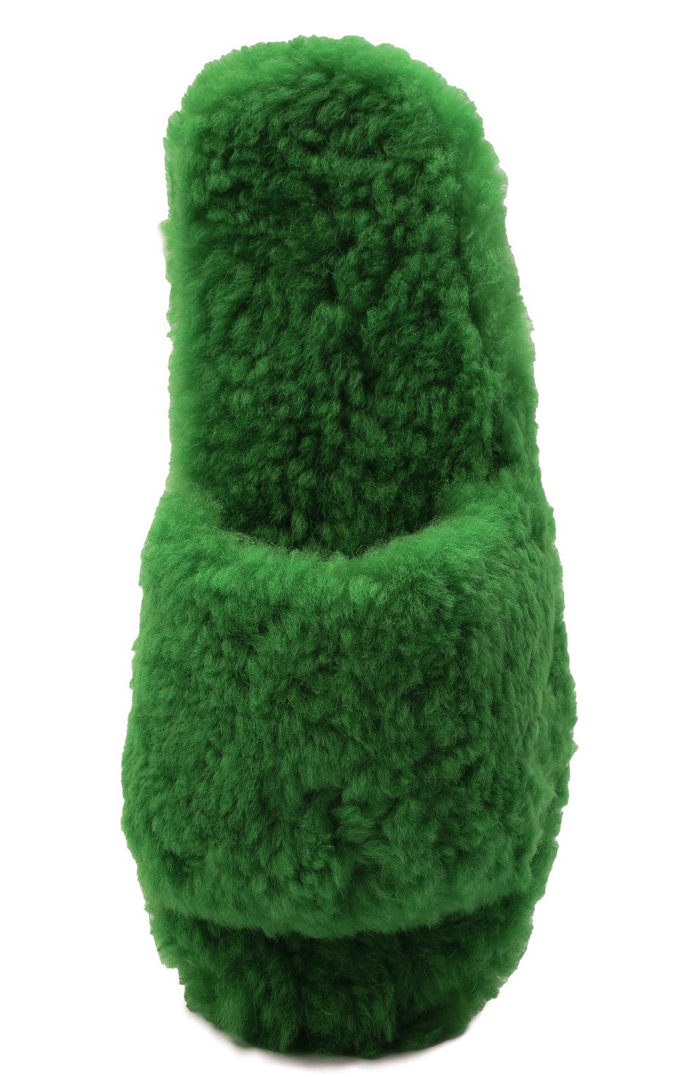 Меховые шлепанцы resort BOTTEGA VENETA зеленого цвета по цене 64650 руб., арт. 669414/VKV70, фото 6 Меховые шлепанцы resort BOTTEGA VENETA, арт. 669414/VKV70, фото 6