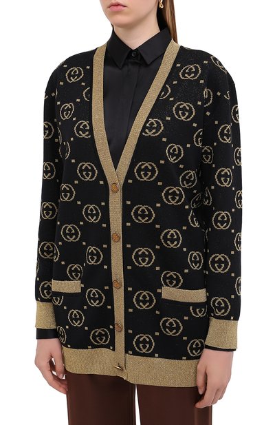Шерстяной кардиган GUCCI, арт. 555014/XKAH9, фото 3