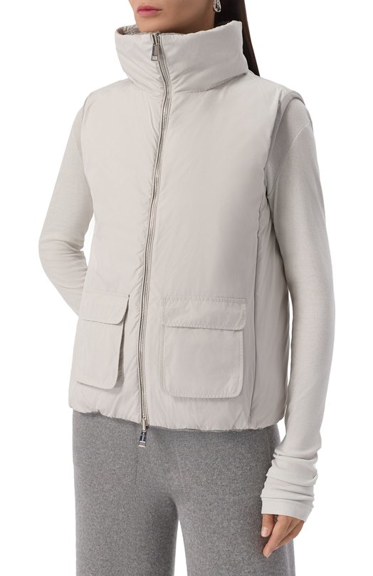 Двусторонний жилет Kiton D53628K0550G03 Серый  D53628K0550G03 Фото 7