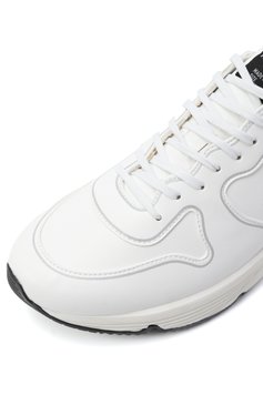 Мужские кроссовки running sole GOLDEN GOOSE DELUXE BRAND белого цвета, арт. GMF00126.F003953 | Фото 7 (Подошва: Массивная; Материал внутренний: Текстиль; Материал внешний: Экокожа; Кросс-КТ: Низкие; Материал утеплителя: Без утеплителя; Стили: Классический)
