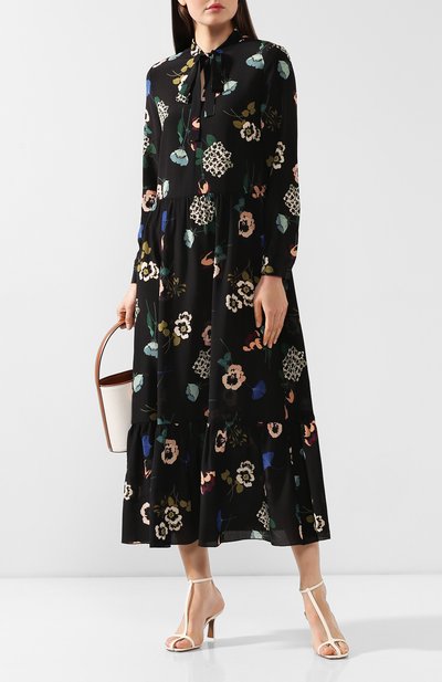 Шелковое платье REDVALENTINO черно-белого цвета по цене 95750 руб., арт. SR0VA7G0/4HV, фото 2 Шелковое платье REDVALENTINO, арт. SR0VA7G0/4HV, фото 2