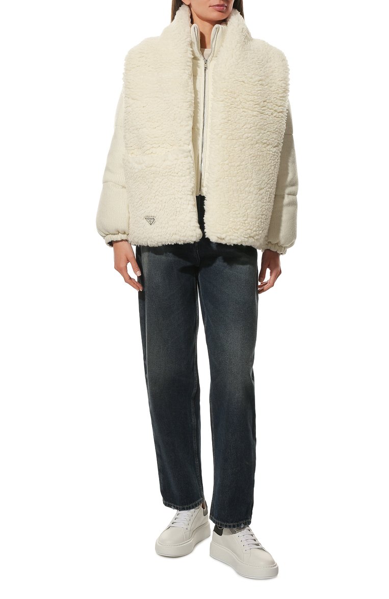 Шерстяной шарф PRADA, арт. 2FS029-2FLI-F0018, фото 2