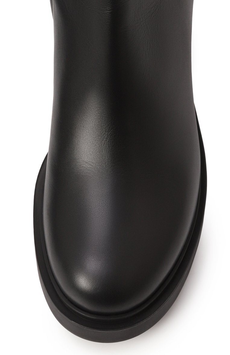 Женские кожаные сапоги ribbon dumont 45 GIANVITO ROSSI черного цвета, арт. G80385.45G0M.VGINER0 | Фото 6 (Материал внешний: Натуральная кожа; Подошва: Платформа; Высота голенища: Средние; Материал внутренний: Натуральная кожа; Каблук высота: Средний; Каблук тип: Устойчивый; Материал утеплителя: Без утеплителя)