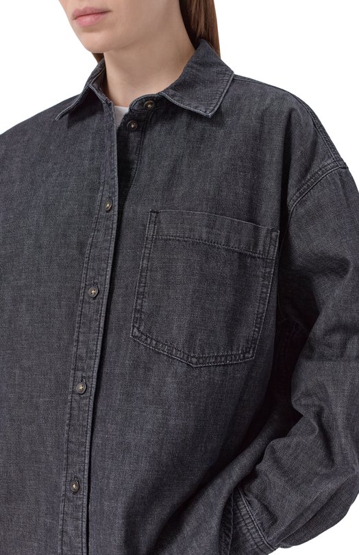 Джинсовая рубашка Light  12 STOREEZ 137734 Серый  137734 Фото 5