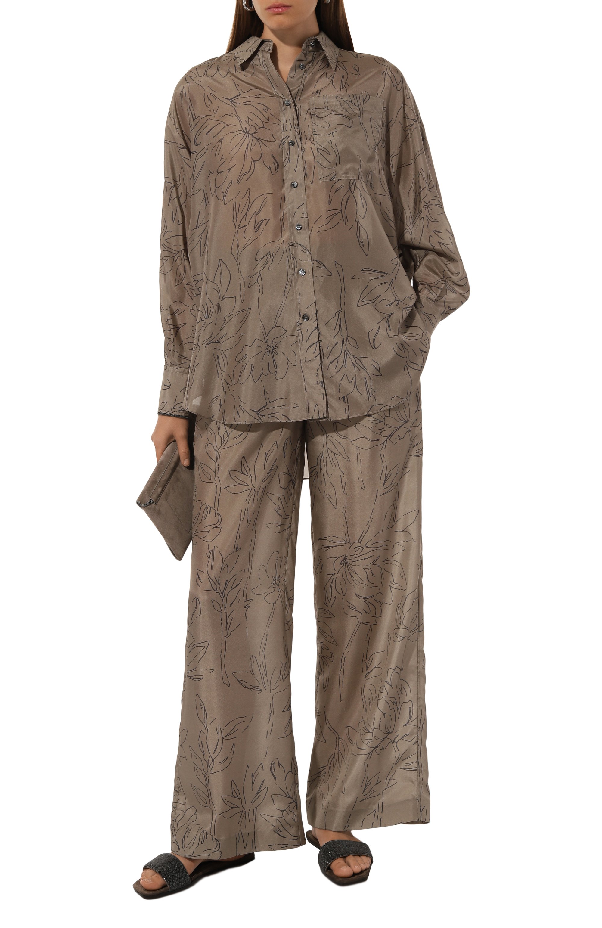 Замшевые шлепанцы precious BRUNELLO CUCINELLI, арт. MZMIC2631, фото 2