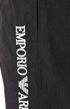 Мужские плавки-шорты EMPORIO ARMANI черного цвета, арт. EM000578/AF12330 | Фото 5 (Нос: Не проставлено; Материал сплава: Проставлено; Принт: Без принта; Мужское Кросс-КТ: плавки-шорты; Материал внешний: Синтетический материал)