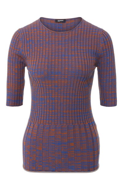 Женский хлопковый топ JIL SANDER NAVY, арт. JNWM7536C/JMY2401E