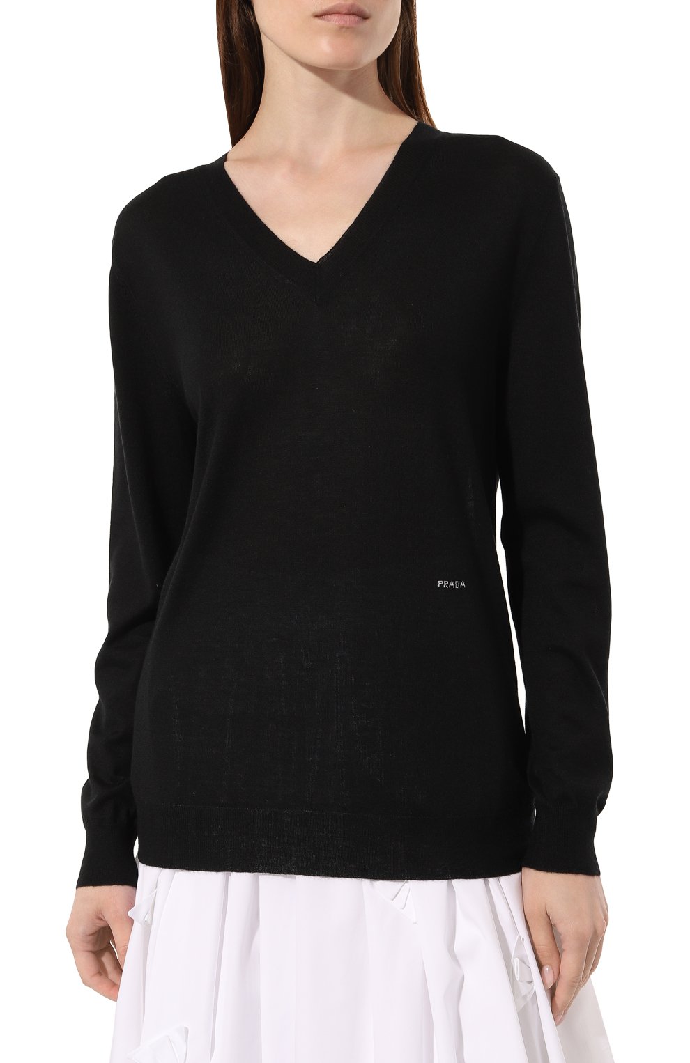 Кашемировый пуловер PRADA, арт. P24I1I-1N2W-F0002-212, фото 3