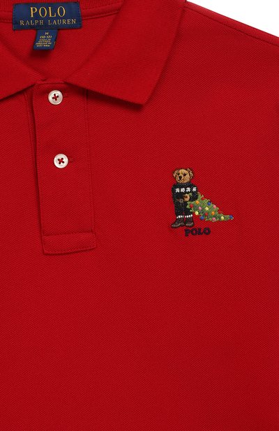 Хлопковое поло с длинными рукавами POLO RALPH LAUREN, арт. 323713073, фото 3