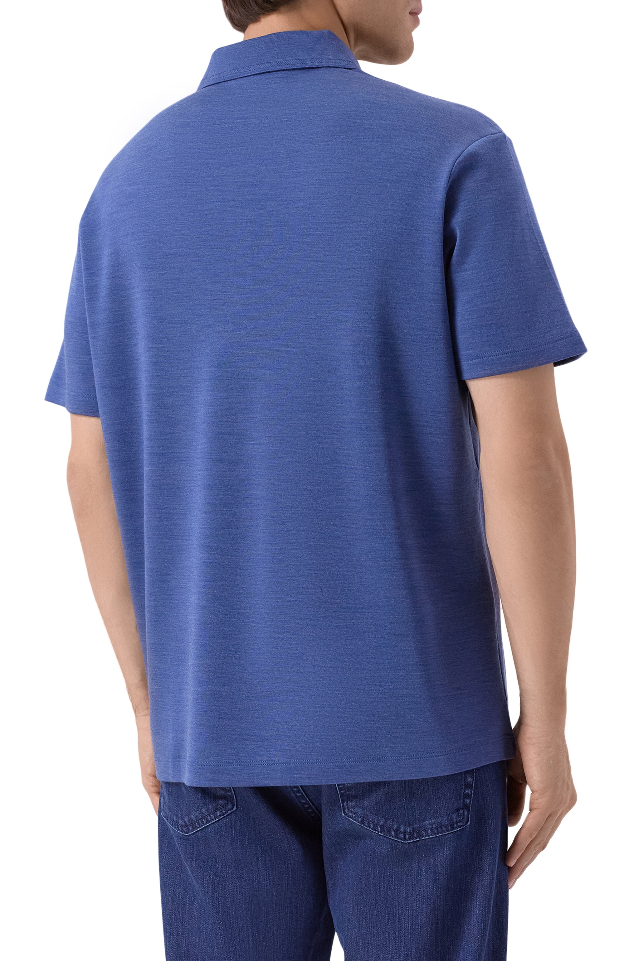 Поло из шерсти и шелка PAUL&SHARK синего цвета по цене 41400 руб., арт. 15311701, фото 4 Поло из шерсти и шелка PAUL&SHARK, арт. 15311701, фото 4