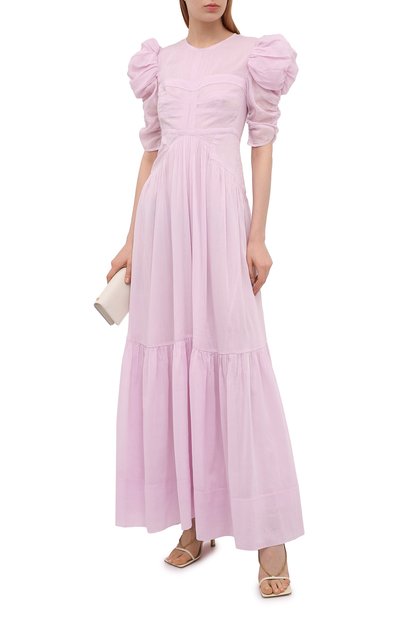 Платье из хлопка и шелка ISABEL MARANT, арт. R01999-21E025I/KATICI, фото 2