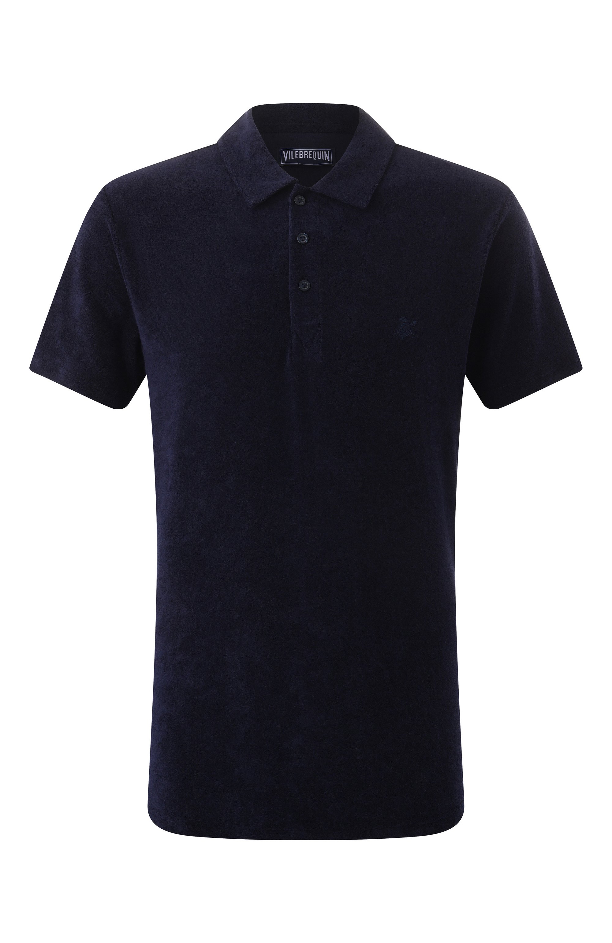 Хлопковое поло VILEBREQUIN темно-синего цвета по цене 24400 руб., арт. PHE/C3Q00N, фото 1 Хлопковое поло VILEBREQUIN, арт. PHE/C3Q00N, фото 1
