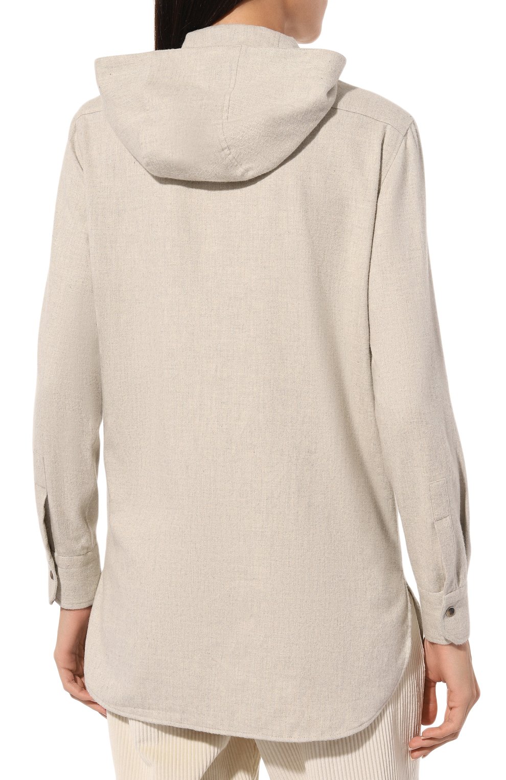 Хлопковая рубашка KITON, арт. D54435H0906111, фото 4