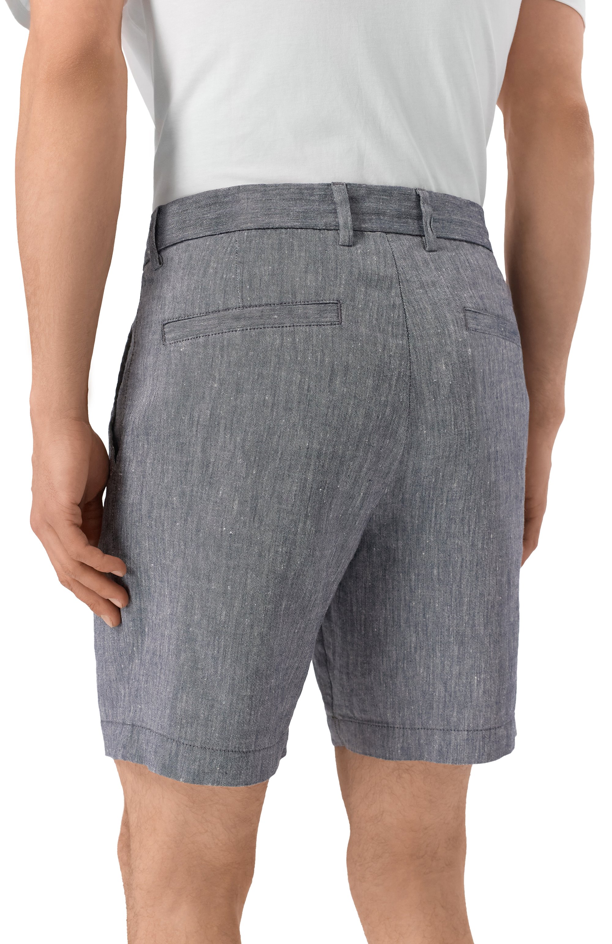 Шорты изо льна и вискозы BOSS, арт. 50538016, фото 4