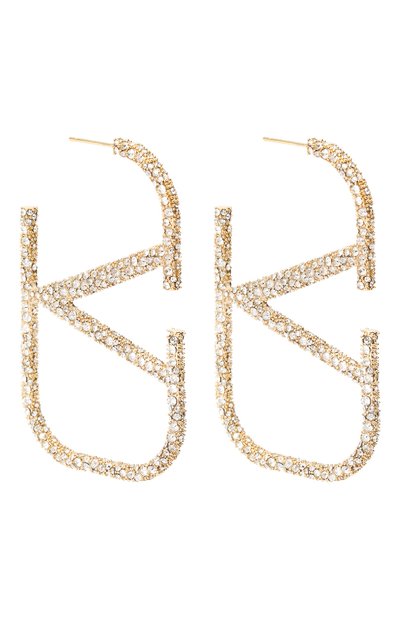 Серьги vlogo VALENTINO золотого цвета по цене 54600 руб., арт. VW2J0E27/YCW, фото 3 Серьги vlogo VALENTINO, арт. VW2J0E27/YCW, фото 3