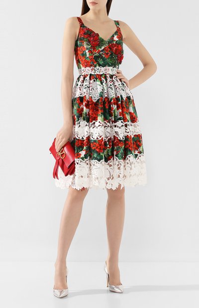 Хлопковое  платье DOLCE & GABBANA, арт. F6C3QZ/FGMEJ, фото 2