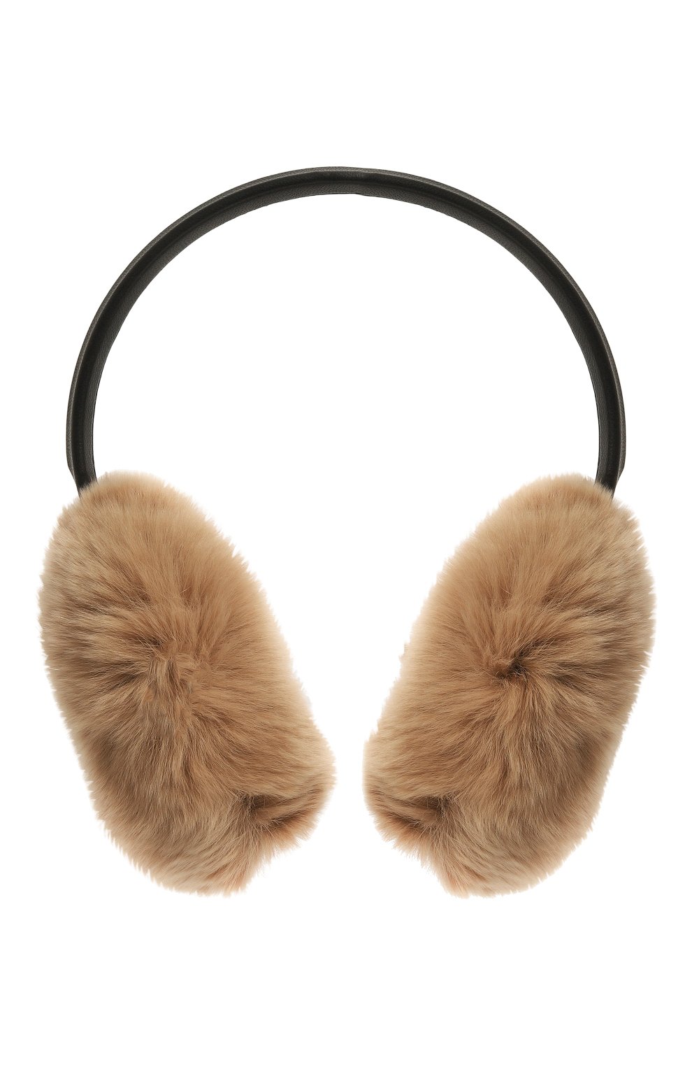Меховые наушники из кролика YVES SALOMON бежевого цвета по цене 13650 руб., арт. 23WAA110XXREXX, фото 1 Меховые наушники из кролика YVES SALOMON, арт. 23WAA110XXREXX, фото 1