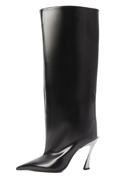 Кожаные сапоги MUGLER, арт. MUWFW2425SC053_CL001, фото 4