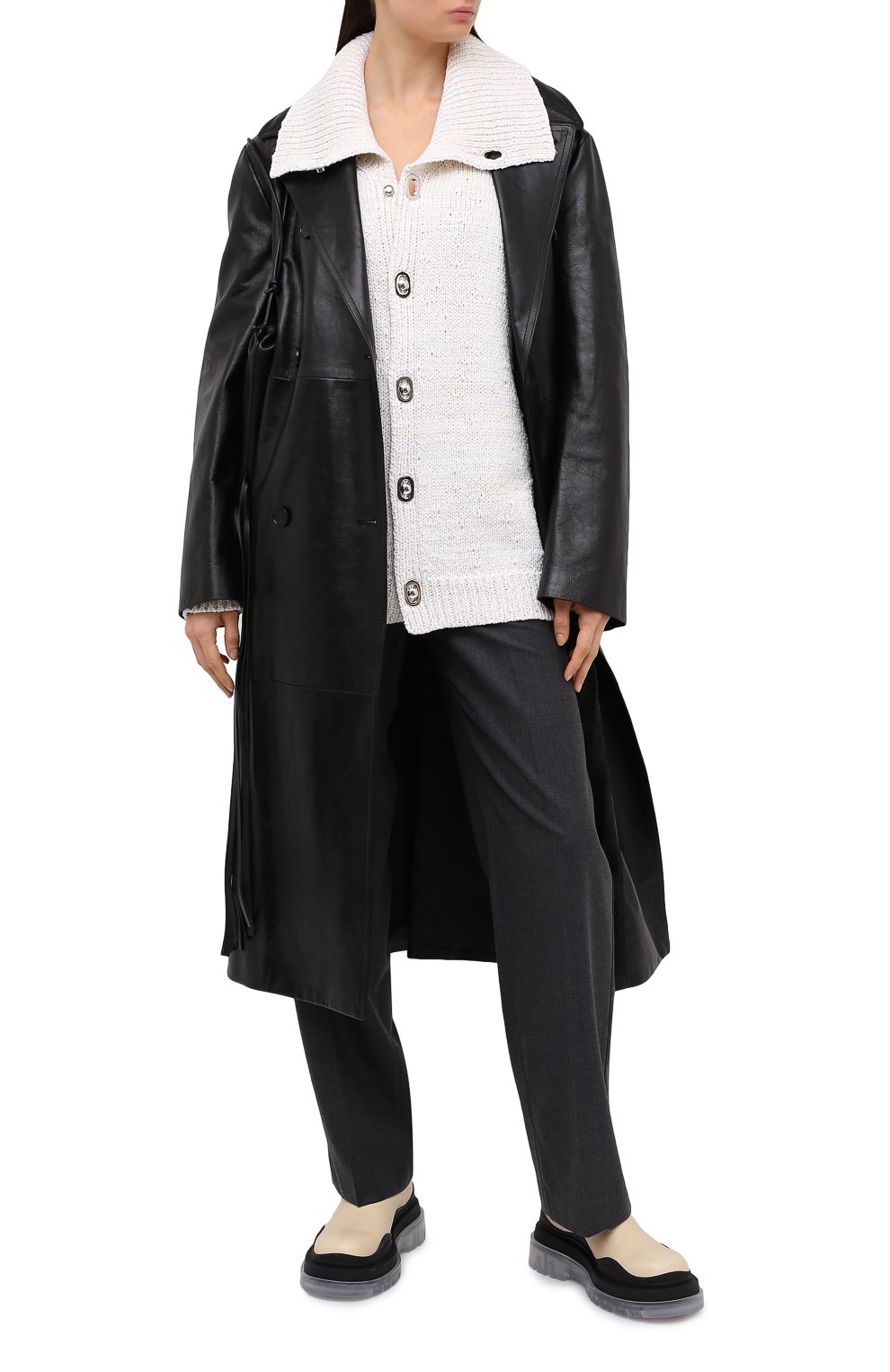 Хлопковый кардиган BOTTEGA VENETA белого цвета по цене 185500 руб., арт. 628713/VKWB0, фото 2 Хлопковый кардиган BOTTEGA VENETA, арт. 628713/VKWB0, фото 2