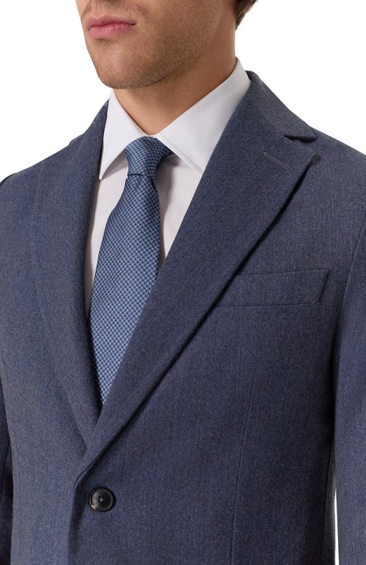 Шелковый галстук Corneliani 26U302-2620303 Синий  26U302-2620303 Фото 2