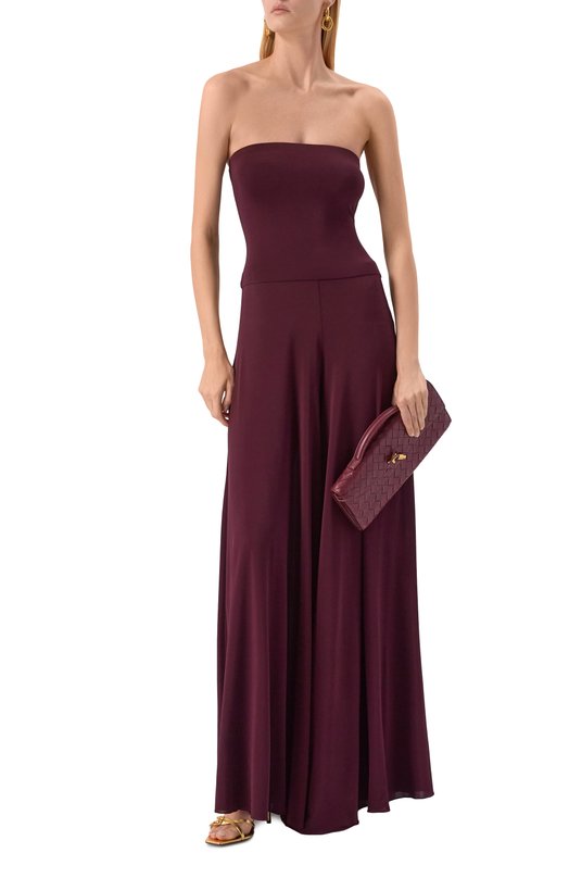 Комбинезон из вискозы Alaia AA9U0025J050B Бордовый  AA9U0025J050B Фото 2
