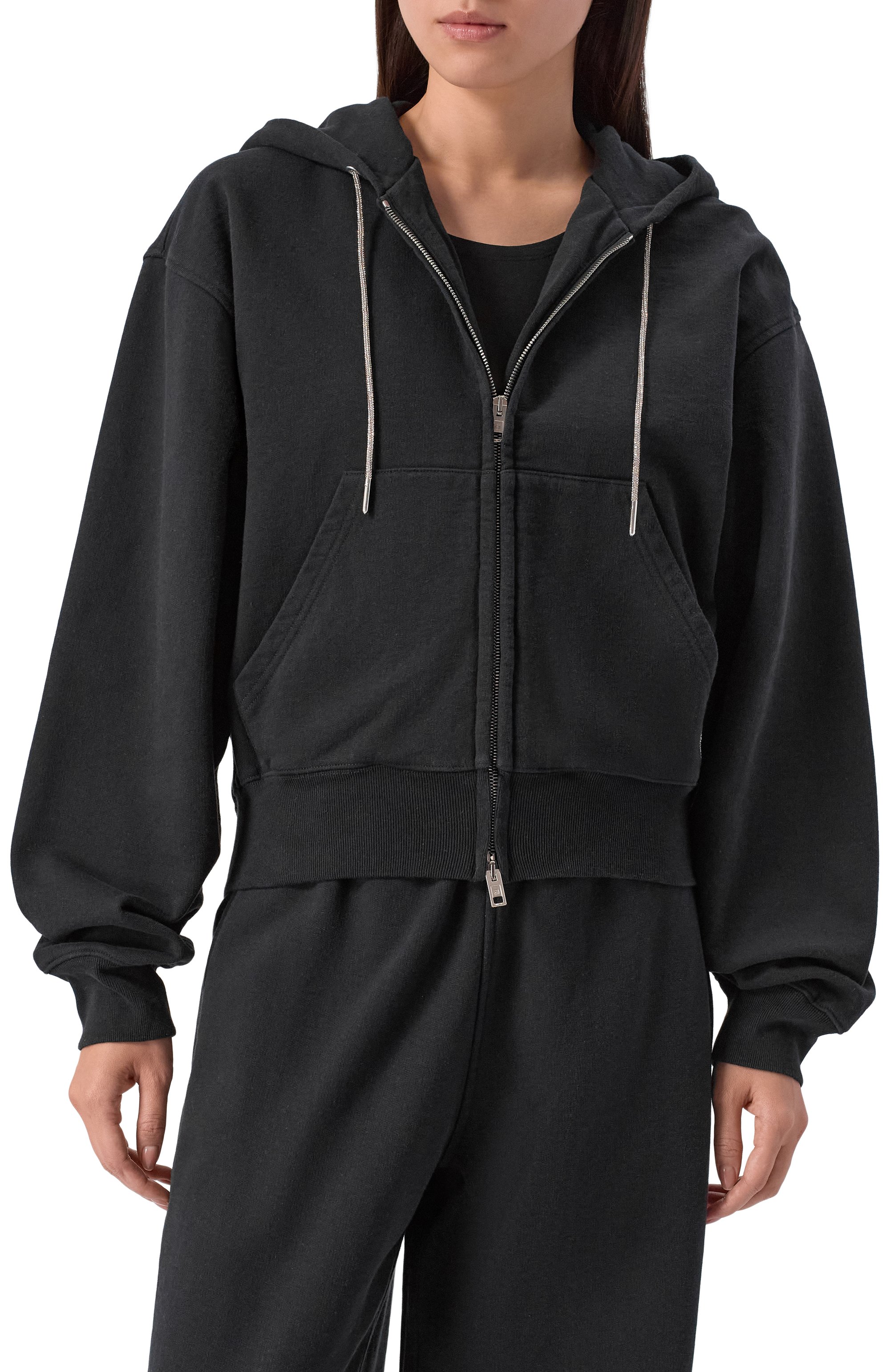 Хлопковая толстовка ALEXANDERWANG.T, арт. 4CC1252112, фото 3