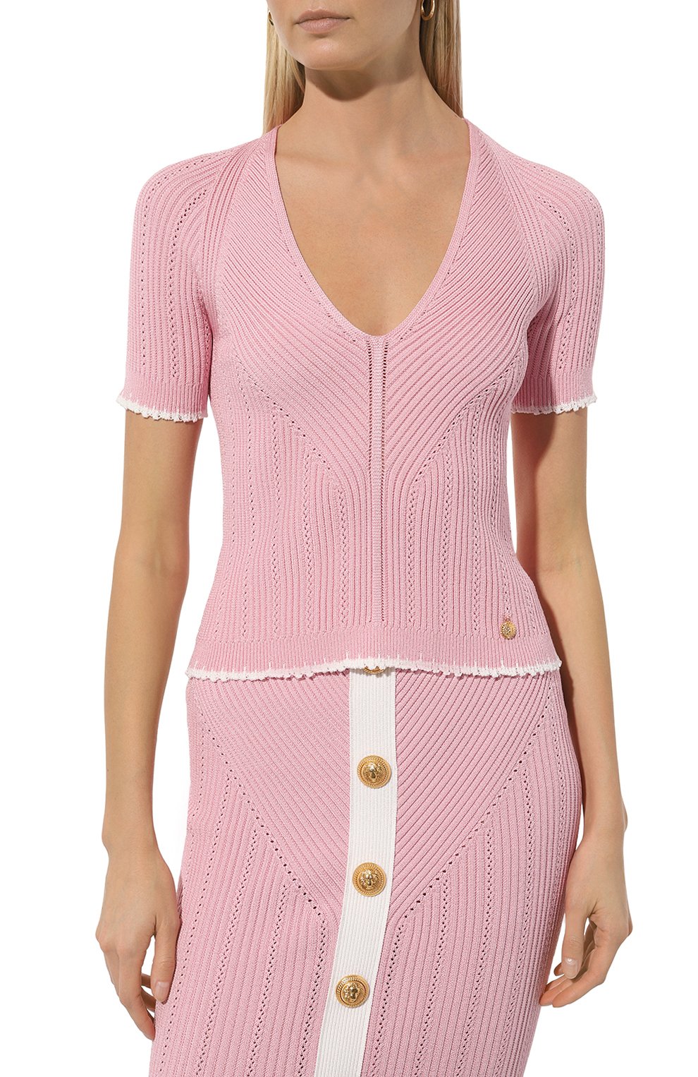 Пуловер из вискозы BALMAIN, арт. CF0AL003/KG41, фото 3