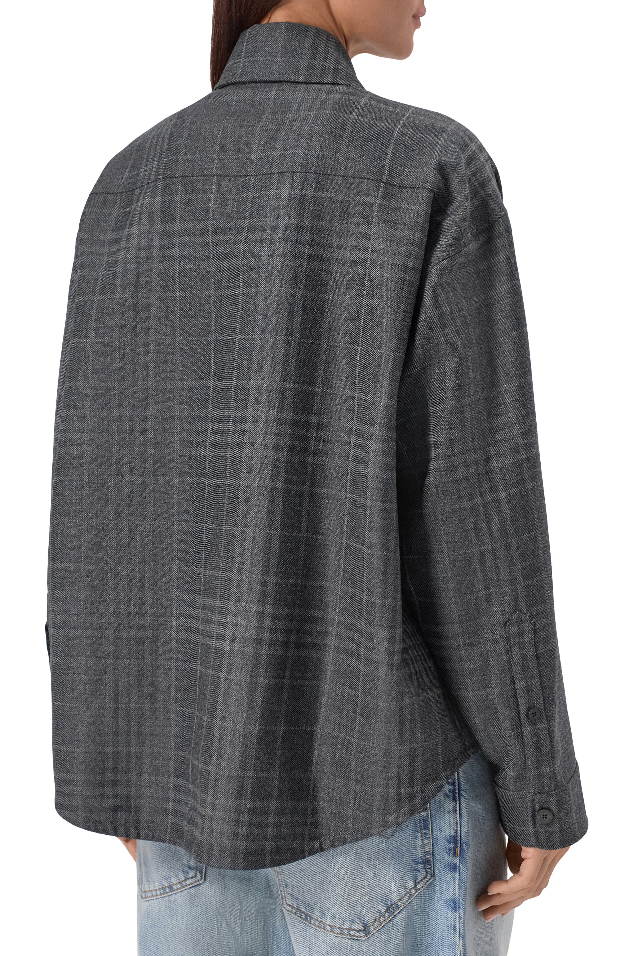 Шерстяная куртка-рубашка BALENCIAGA, арт. 850866/TQT01, фото 4