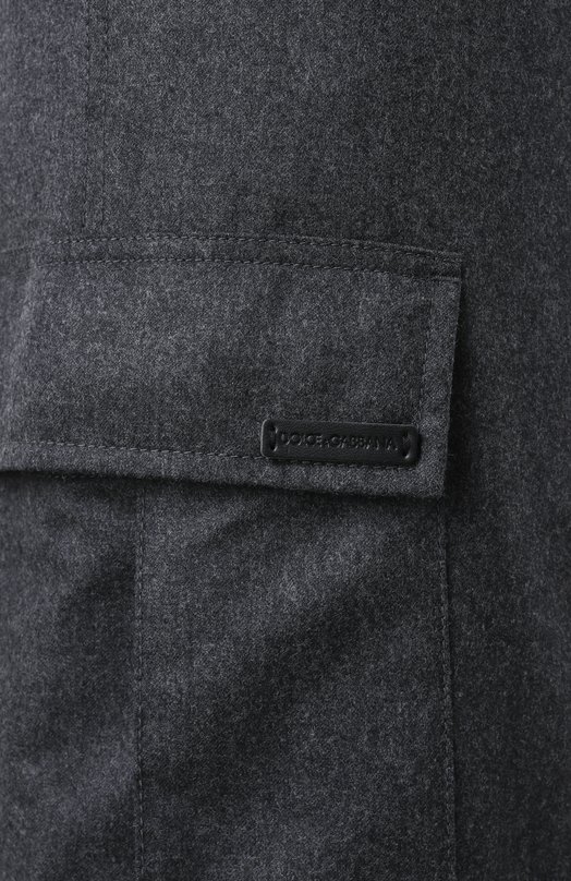 Шерстяные брюки-карго Dolce & Gabbana GP03LT/FU21Q Серый  GP03LT/FU21Q Фото 6