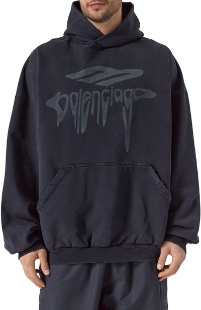 Хлопковое худи BALENCIAGA, арт. 803265/TRVS9, фото 3