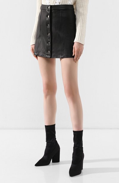 Кожаная мини-юбка RAG AND BONE, арт. W292B09L9, фото 3