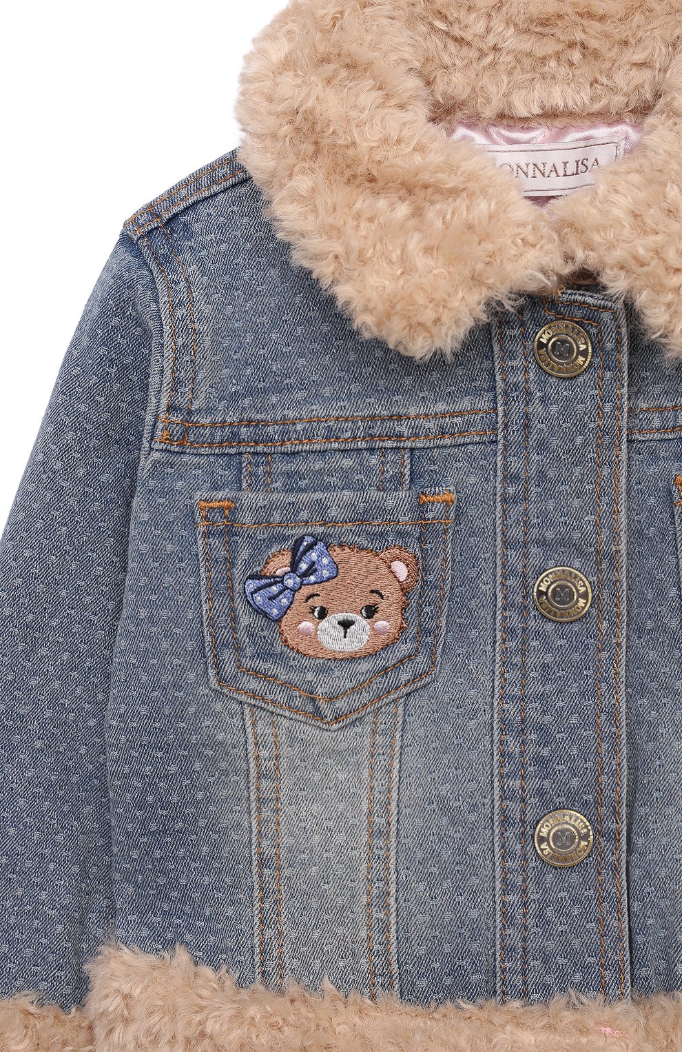 Джинсовая куртка MONNALISA, арт. 39D106., фото 3