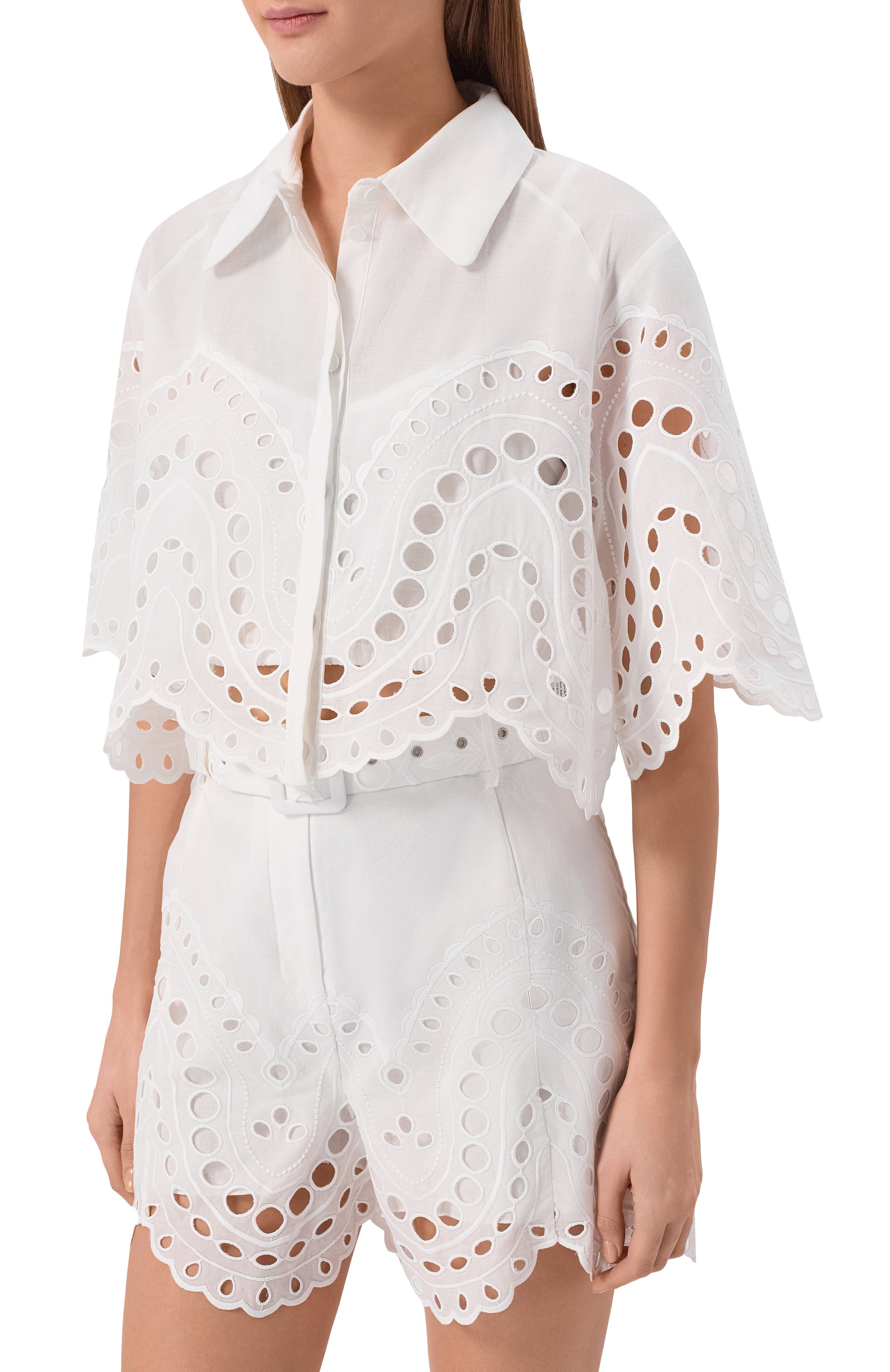 Хлопковая рубашка CHARO RUIZ IBIZA, арт. 263200, фото 3