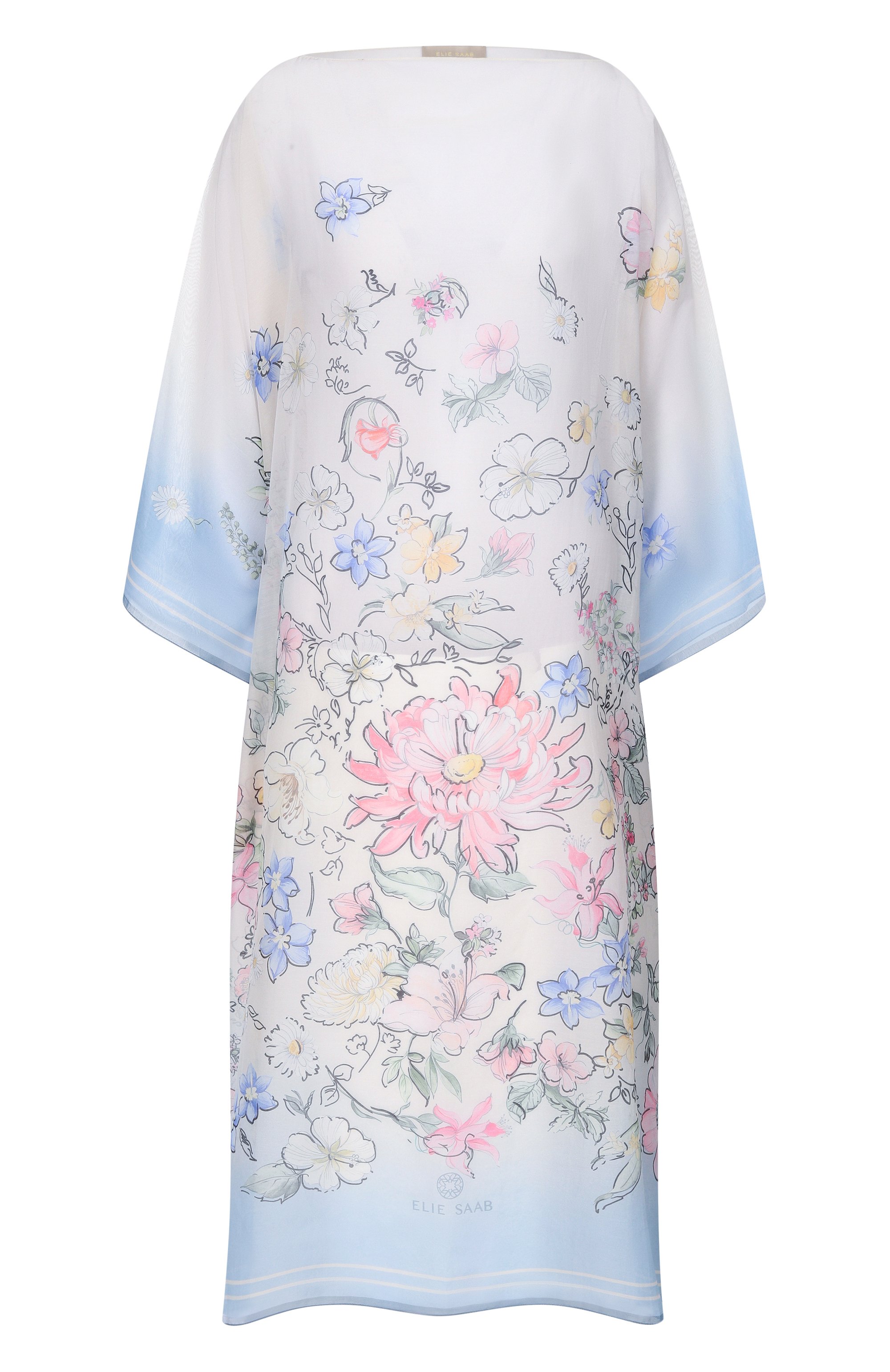 Туника из хлопка и шелка ELIE SAAB, арт. 710010414, фото 1