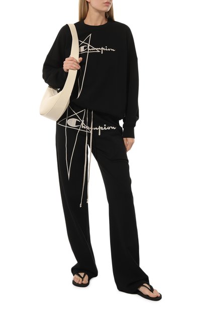 Хлопковые брюки rick owens x champion RICK OWENS, арт. CW02C9247/CHFE, фото 2
