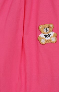 Детские хлопковые шорты MOSCHINO фуксия цвета, арт. HAQ018/LLA12/10-14 | Фото 3 (Нос: Не проставлено; Материал внешний: Хлопок; Случай: Повседневный; Тематический товар: Teddy Bear; Ростовка одежда: 10 - 11 лет | 140 - 146см, 12 лет | 152 см, 16 лет | 164 см)