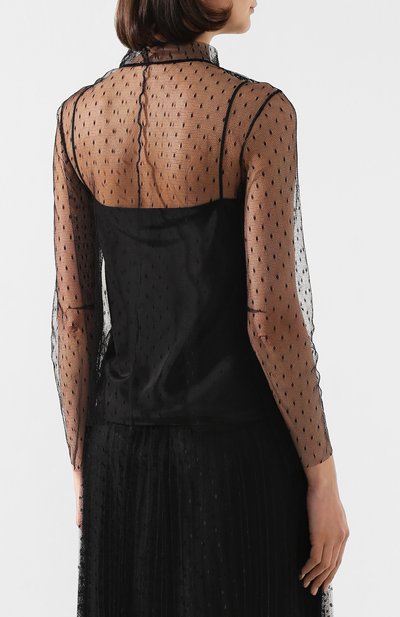 Блузка REDVALENTINO черного цвета по цене 37150 руб., арт. TR3ABC45/1GK, фото 4 Блузка REDVALENTINO, арт. TR3ABC45/1GK, фото 4