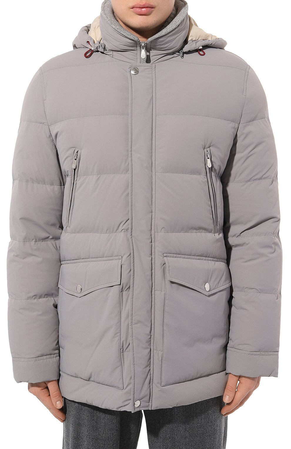 Пуховик BRUNELLO CUCINELLI серого цвета по цене 498500 руб., арт. MM4031823, фото 3 Пуховик BRUNELLO CUCINELLI, арт. MM4031823, фото 3