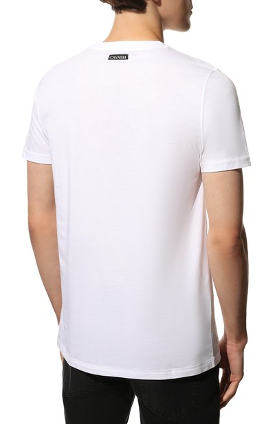 Хлопковая футболка ROBERTO CAVALLI, арт. PRT60B/JD060, фото 4