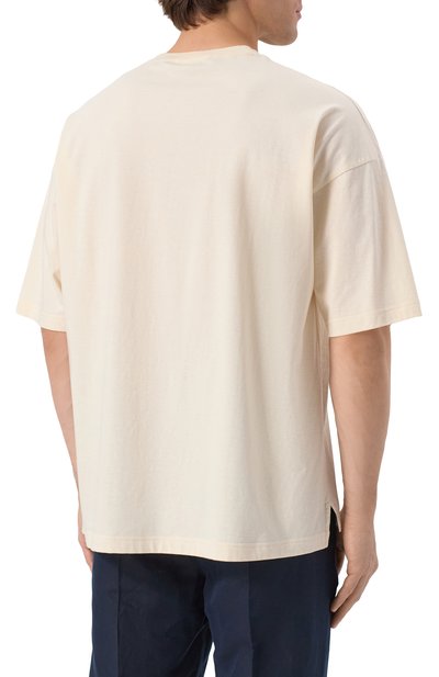 Футболка из хлопка и шелка KITON, арт. UMM062908, фото 4