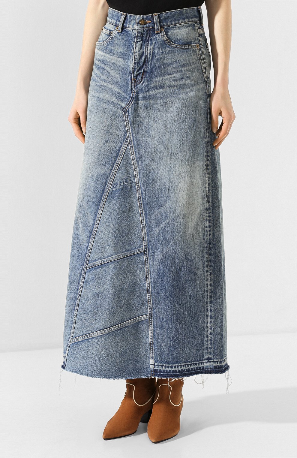 Джинсовая юбка SAINT LAURENT, арт. 593677/Y551V, фото 3