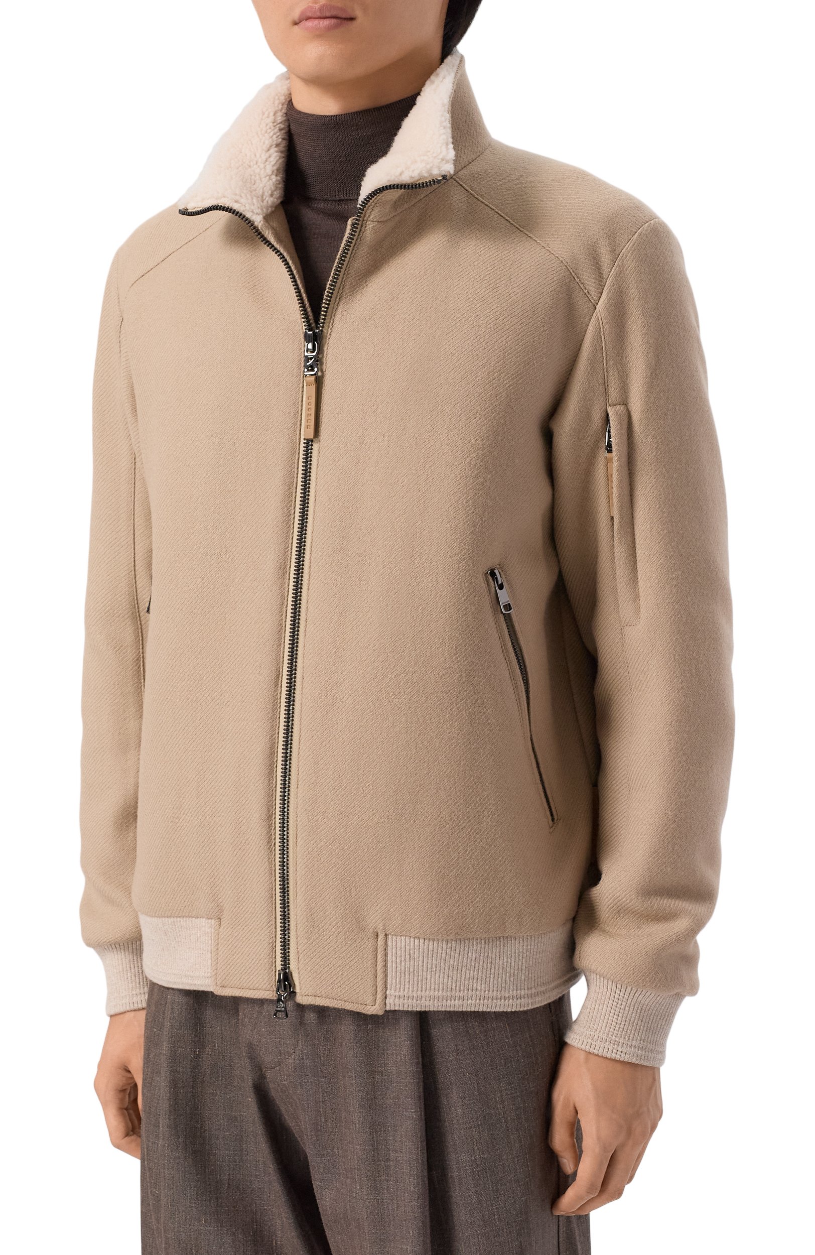Бомбер с воротником из ягненка BOGNER, арт. 38601999, фото 3