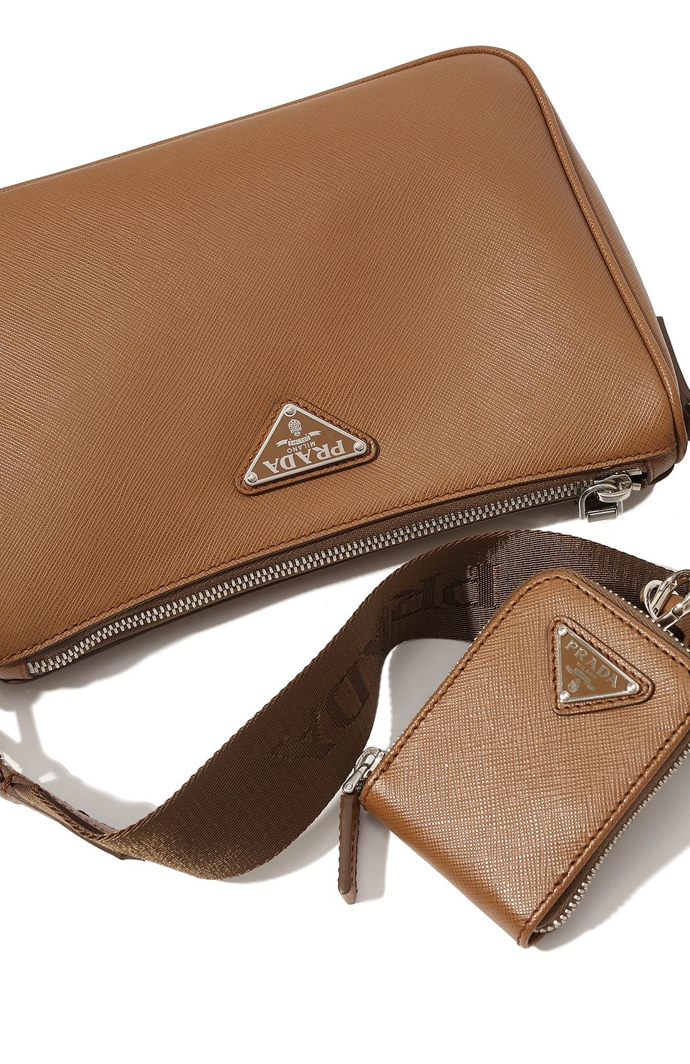 Кожаная сумка PRADA, арт. 2VH113-9Z2-F0401-DMM, фото 3