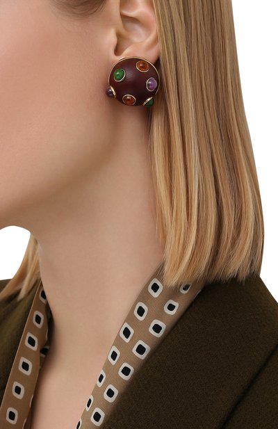Моносерьга LOEWE разноцветного цвета по цене 28500 руб., арт. J647239X09, фото 2 Моносерьга LOEWE, арт. J647239X09, фото 2