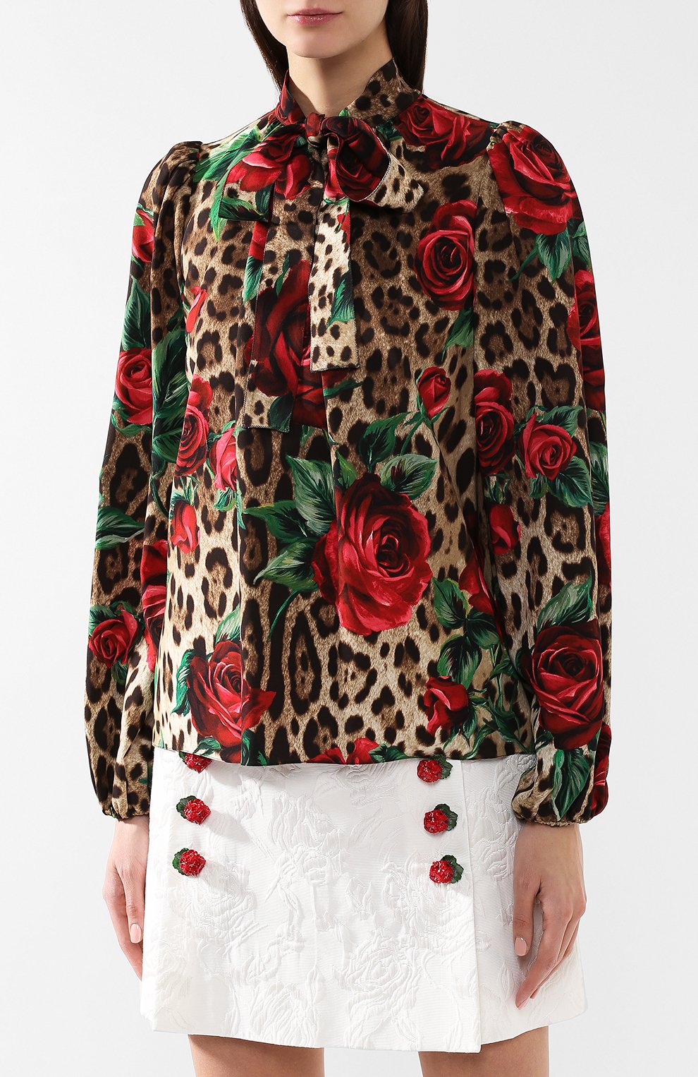 Шелковая блузка DOLCE & GABBANA, арт. F71P8T/FSAXZ, фото 3