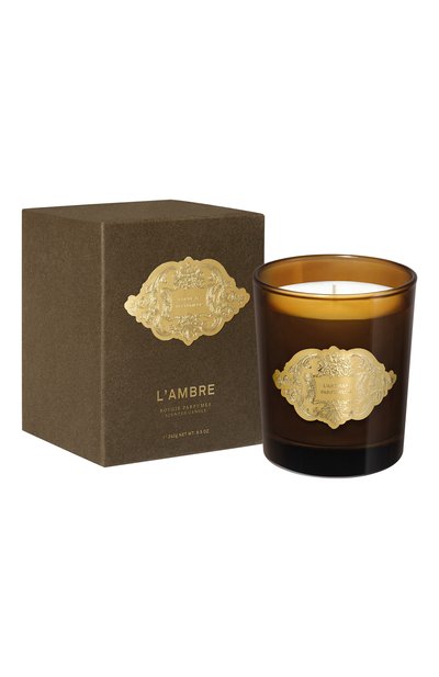 Парфюмированная свеча l'ambre (240g) L'ARTISAN PARFUMEUR бесцветного цвета по цене 13120 руб., арт. 3660463017549, фото 2 Парфюмированная свеча l'ambre (240g) L'ARTISAN PARFUMEUR, арт. 3660463017549, фото 2